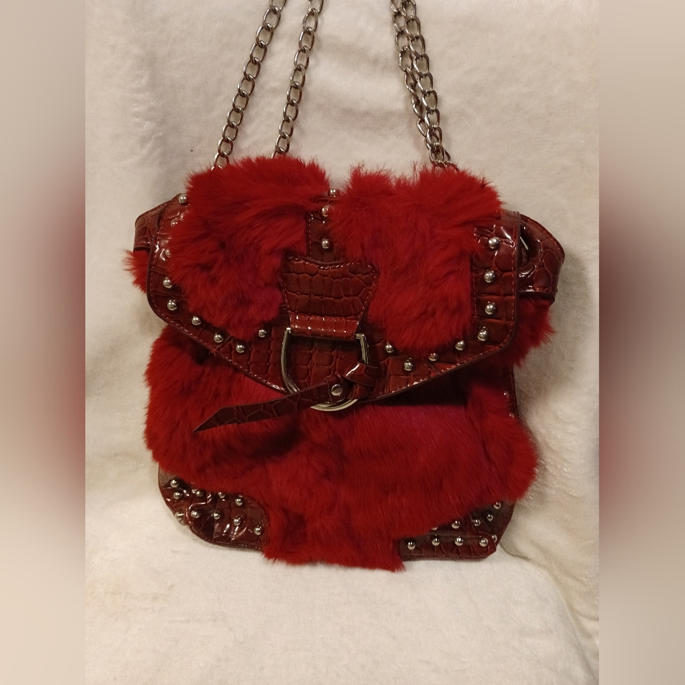 Simonelli faux fur purse